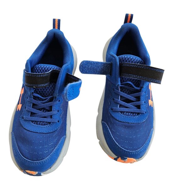 Under Armour Boys Shoes, Blue & Orange, Youth Size 2.5, Excellent Used Condition - Picture 14 of 16